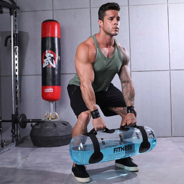 Transparent Water Filled Dumbbell for Fitness Training and Weightlifting Exercise Support