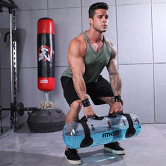 Transparent Water Filled Dumbbell for Fitness Training and Weightlifting Exercise Support