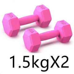 Rubberized Dumbbells for Arm Muscle Training and Household Fitness Workouts
