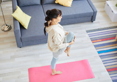 Performance Yoga Mat with Carrying Straps for Pilates and Exercise