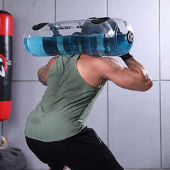 Transparent Water Filled Dumbbell for Fitness Training and Weightlifting Exercise Support