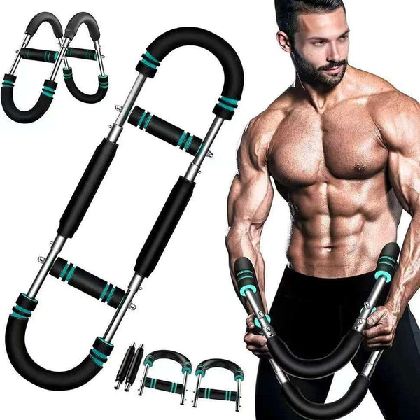 Adjustable Arm Strength Trainer for Chest Muscle Fitness and Home Workouts