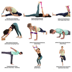 Yoga Stretch Strap Belt for Pilates Fitness Training and Physical Therapy
