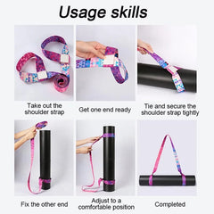 Yoga Mat Strap | Elastic Stretching Band for Pilates and Ballet