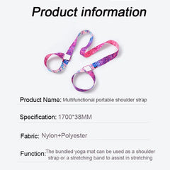 Yoga Mat Strap | Elastic Stretching Band for Pilates and Ballet