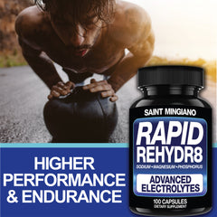 Rapid Rehydr8 Electrolyte Capsules for Muscle Recovery Hydration and Endurance Support