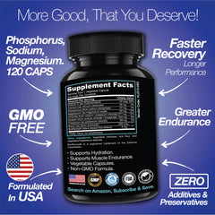 Rapid Rehydr8 Electrolyte Capsules for Muscle Recovery Hydration and Endurance Support